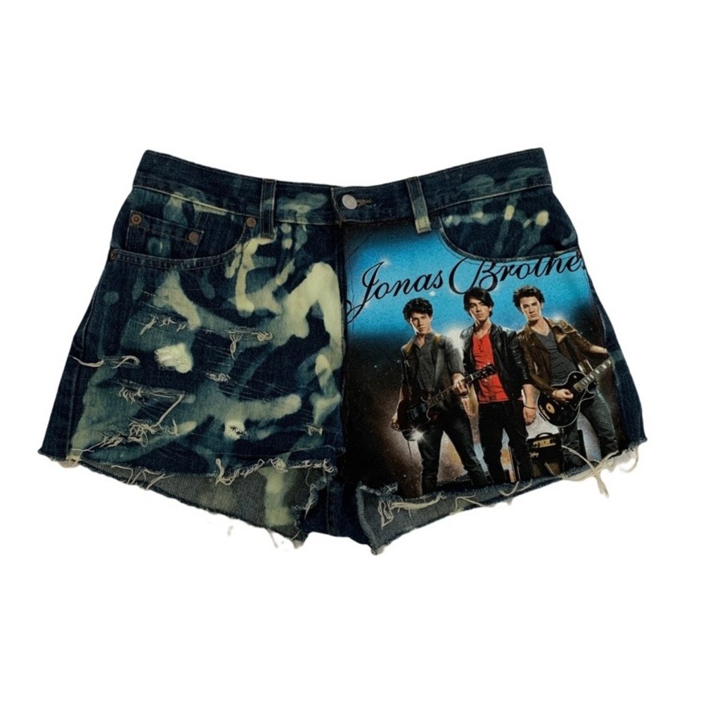 Vintage Levi’s 577 Denim Shorts Jonas Bros Handmade Sz. 12